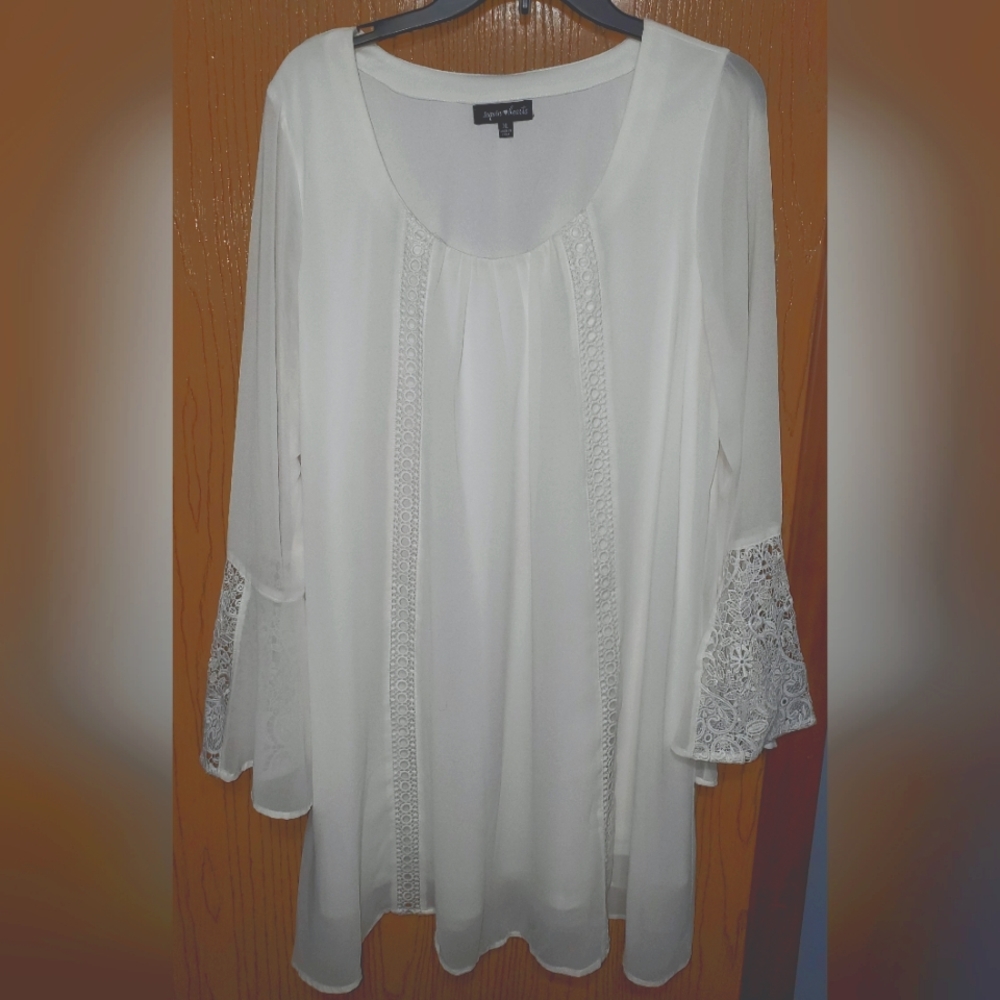 Gorgeous Sequin Hearts dress with lace details size XLarge XL. EUC